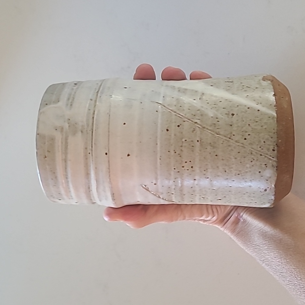 Beautiful tall pottery crock/vase